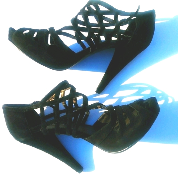 Linea paolo suede heels peep toe - Picture 9 of 16